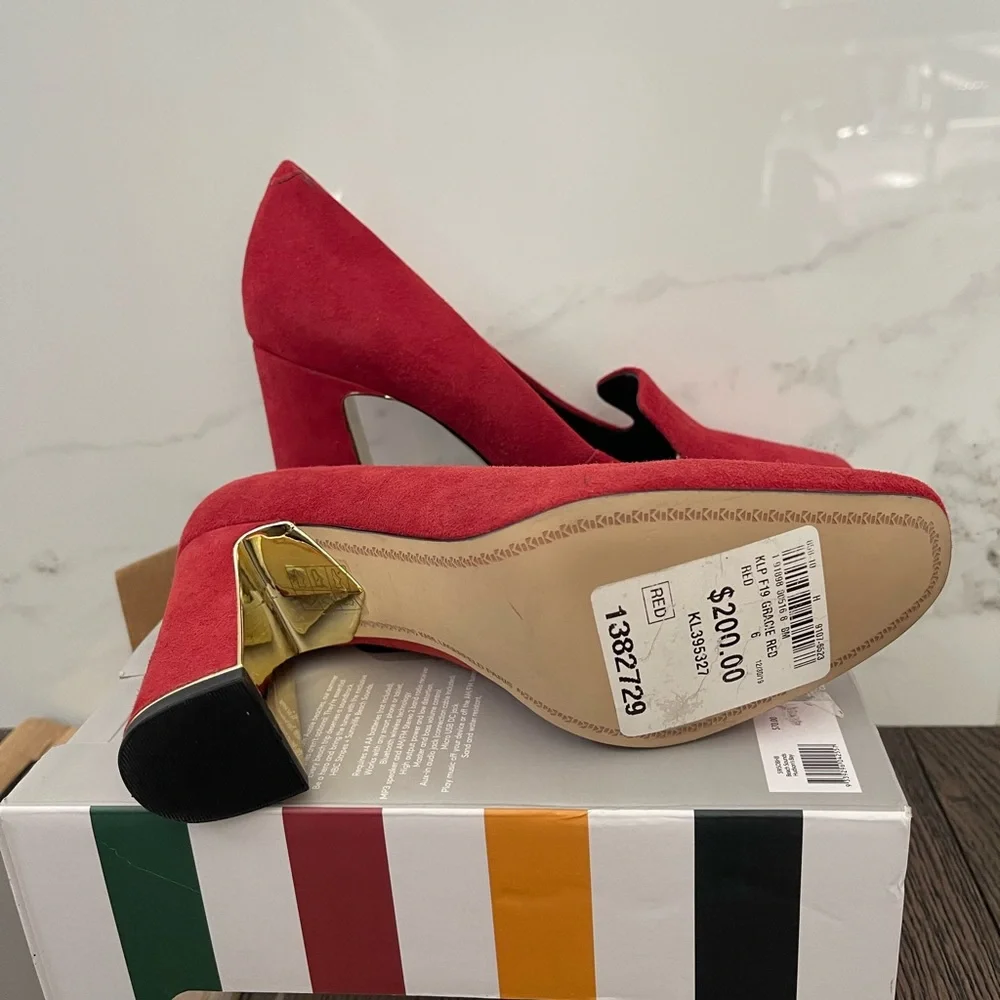 Karl Lagerfeld Red Platform Shoes - Picture 3 of 5